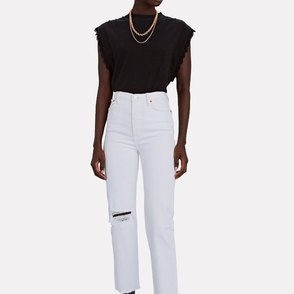 RE/DONE 70s High-Rise Stove Pipe Jeans NWT